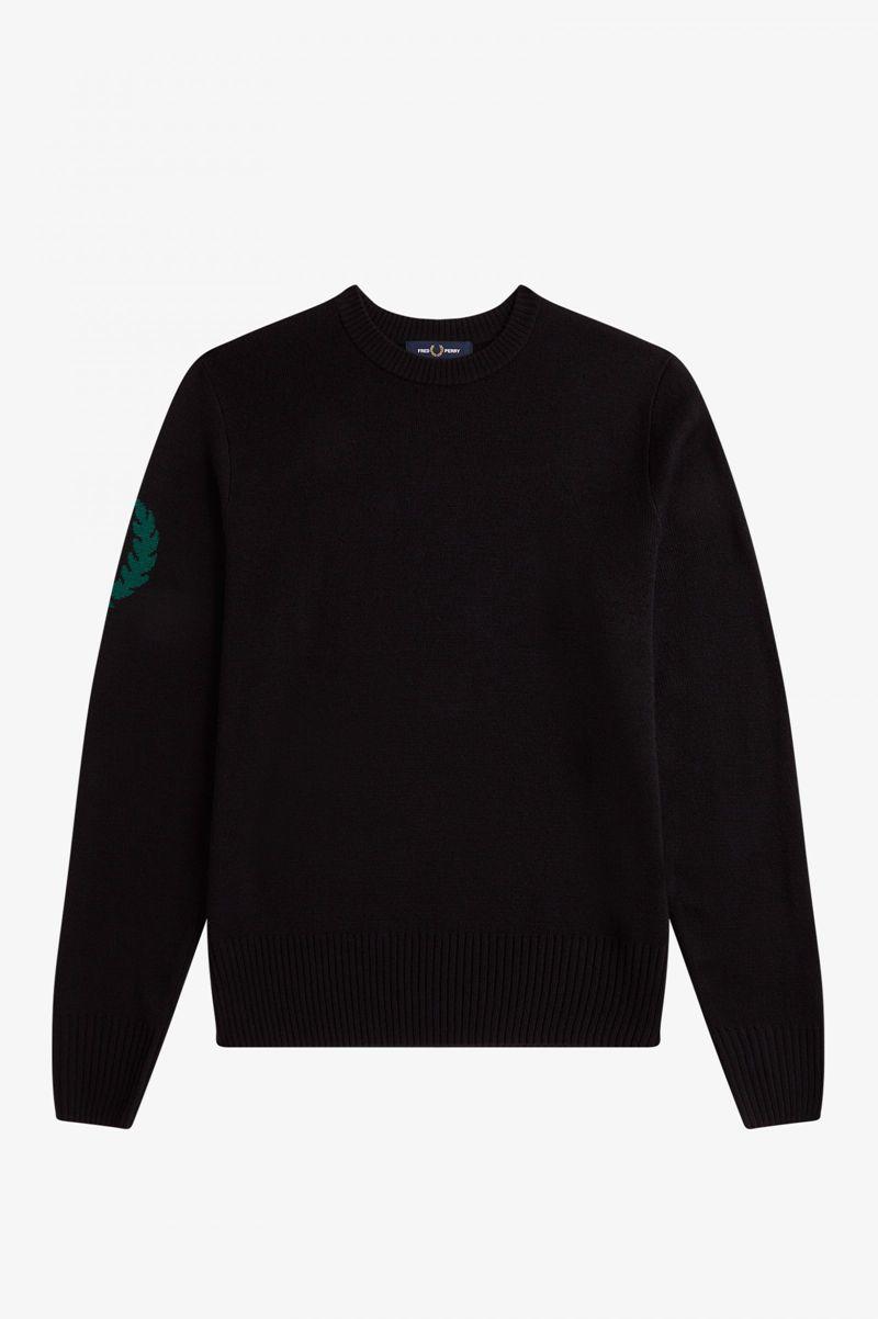 Black Fred Perry K2803 Men's Knitwear | PH 1304SGLO